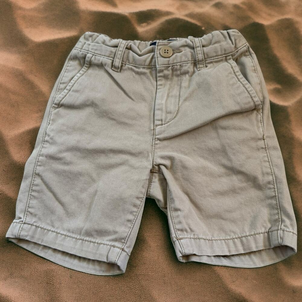 The Children's Place Boys Shorts Size 5 Slim 5S Khaki Adjustable Waist Cotton